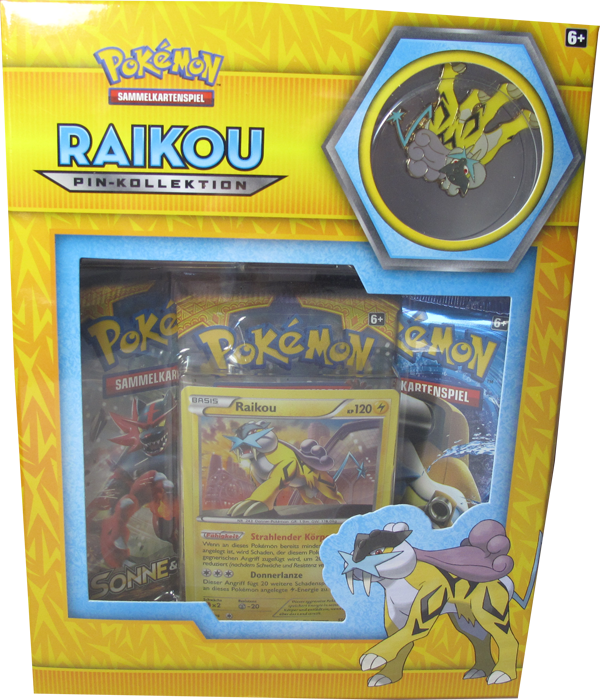 Pokemon Raikou Pin-Kollektion