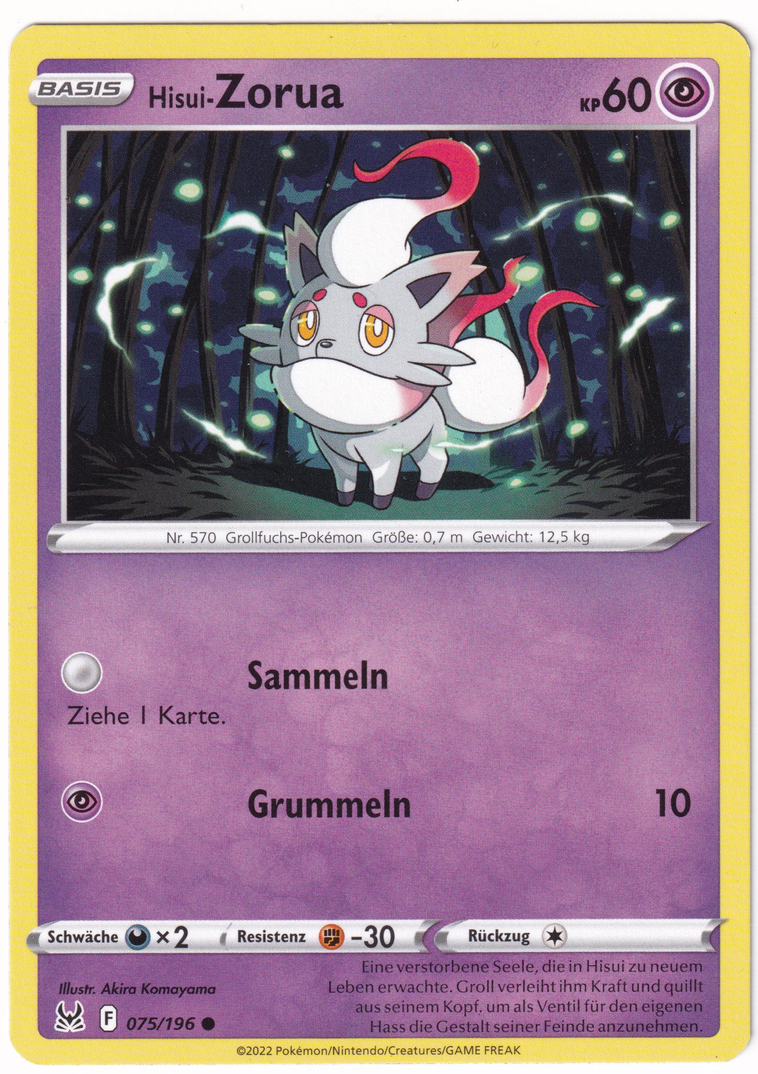 Hisui-Zorua 075/196 Common - Verlorener Ursprung Deutsch