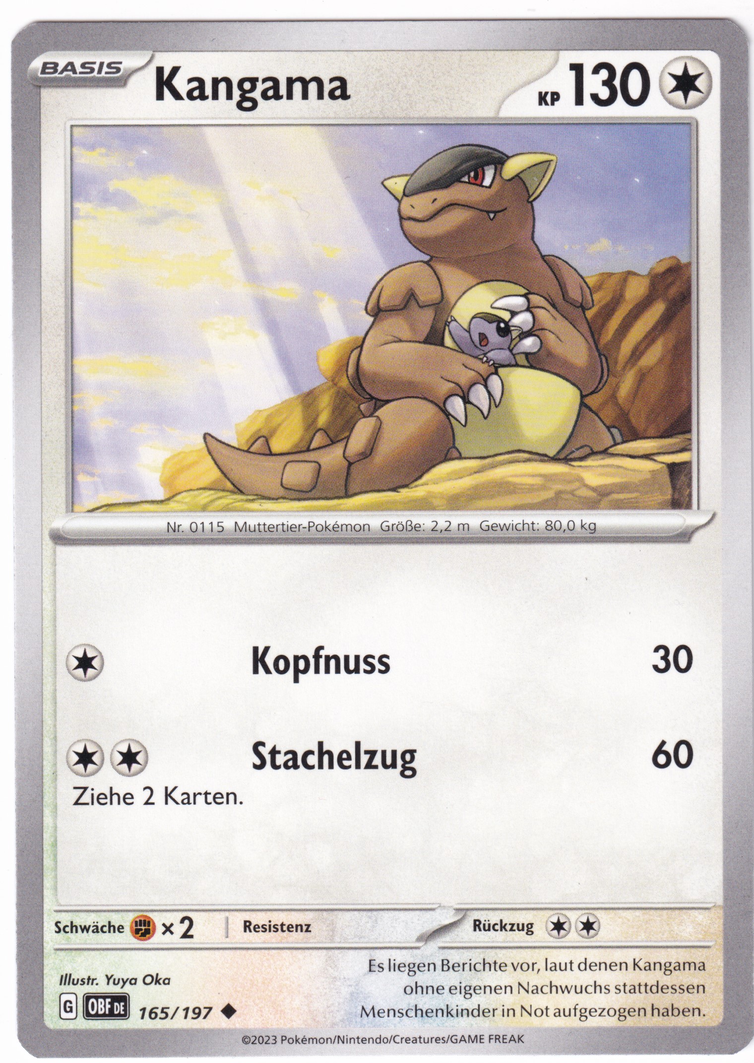 Kangama 165/197 Uncommon - Obsidian Flammen Deutsch