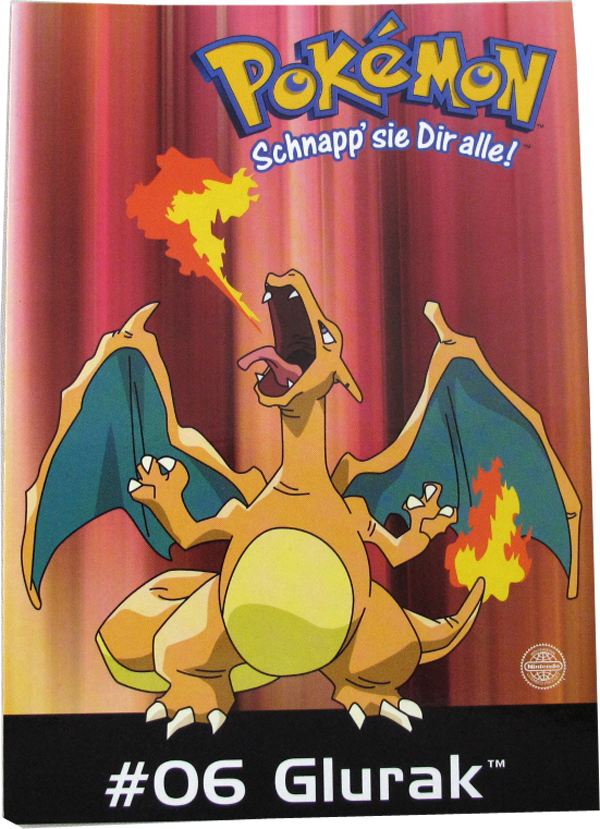 Pokemon Erste Generation Postkarte #6 Glurak