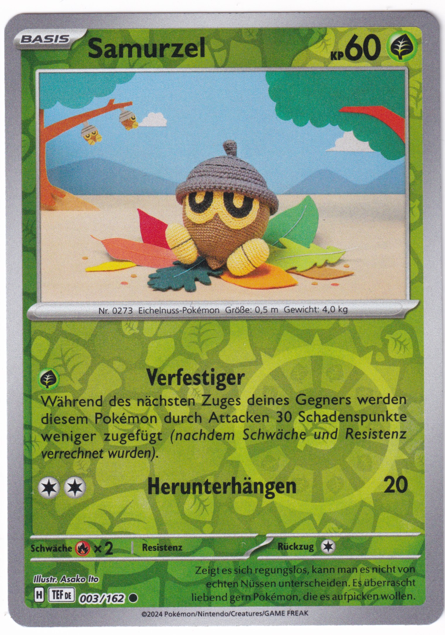 Samurzel 003/162 Common Reverse Holo - Karmesin & Purpur - Gewalten der Zeit Deutsch