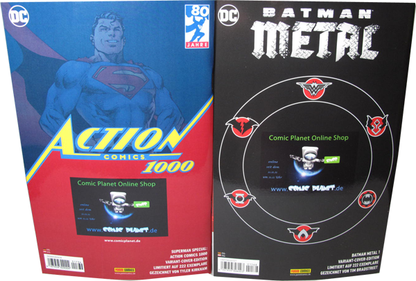 Batman Metal #01 Variant Cover  Superman Special: Action Comics 1.000 - Exklusives Comic Planet Var