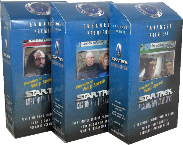 Star Trek Enhanced Premiere Pack 3er Pack rot,blau,grün englisch