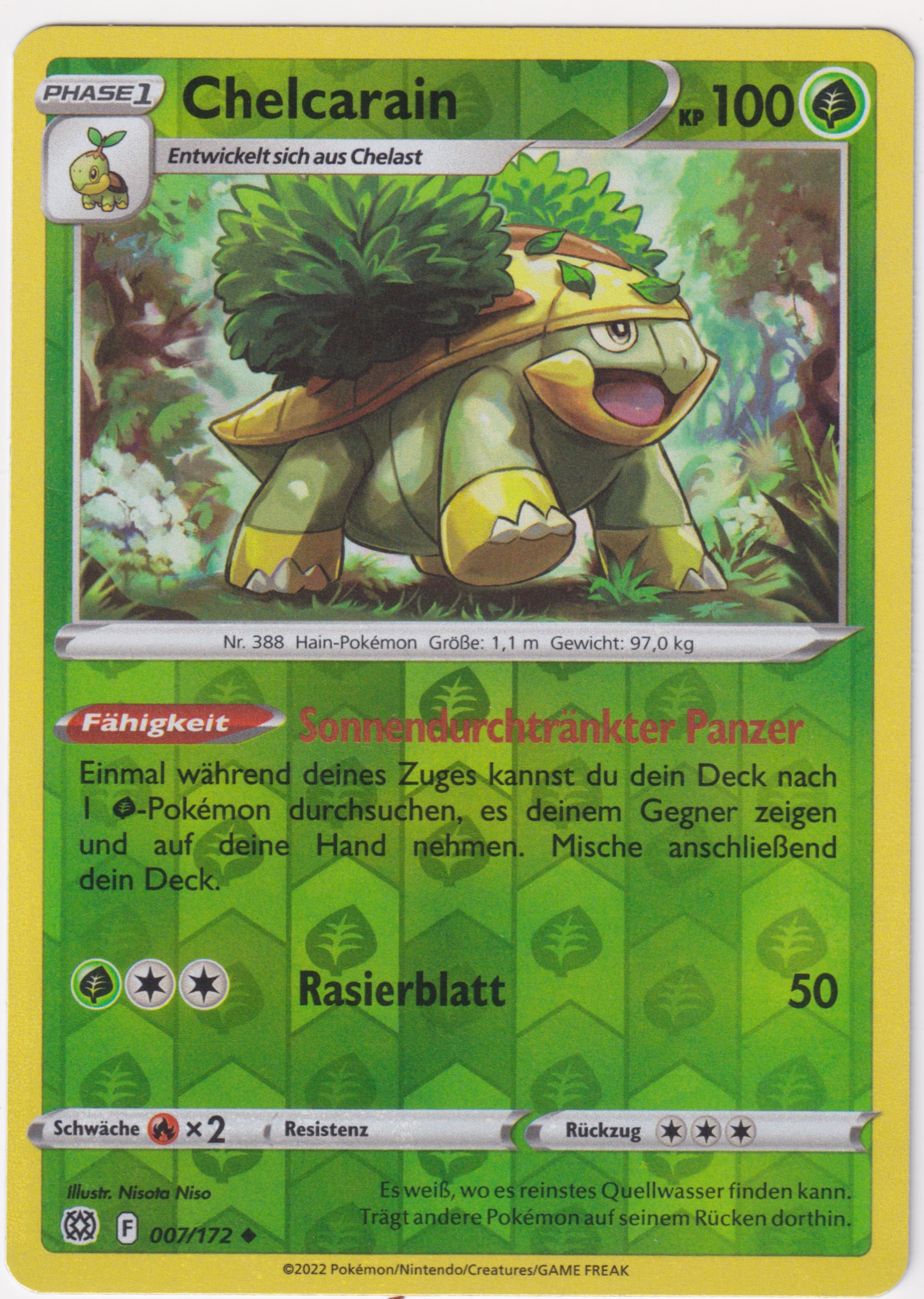 Chelcarain 007/172 Uncommon Reverse Holo - Strahlende Sterne Deutsch