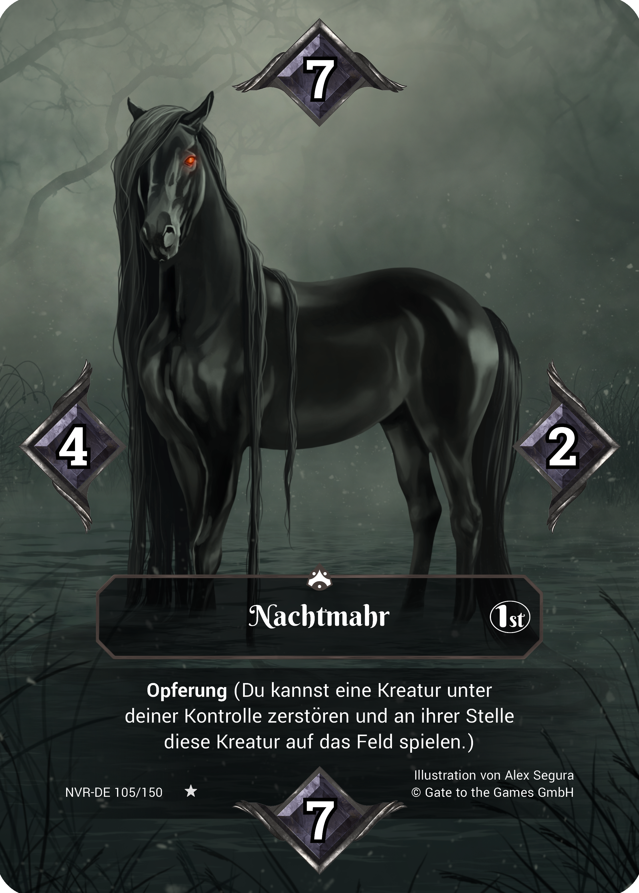 Nachtmahr 105/150 Rare  - Alpha 1. Edition DE