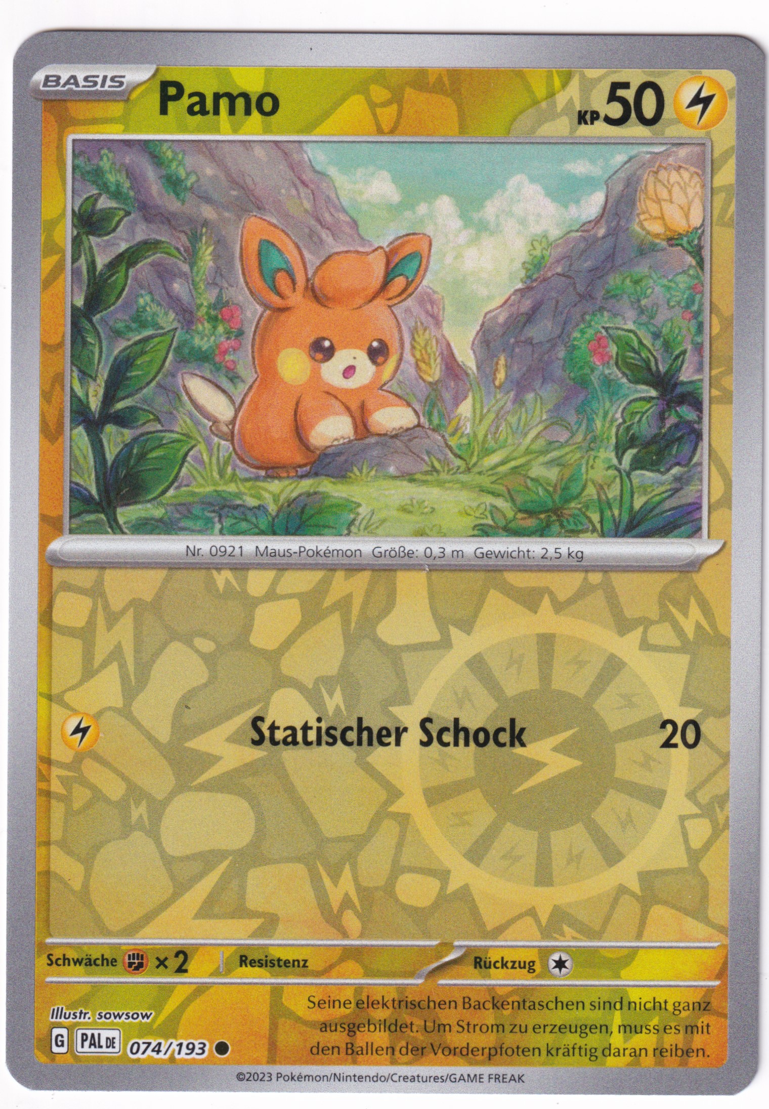 Pamo 074/193 Common Reverse Holo - Entwicklungen in Paldea Deutsch