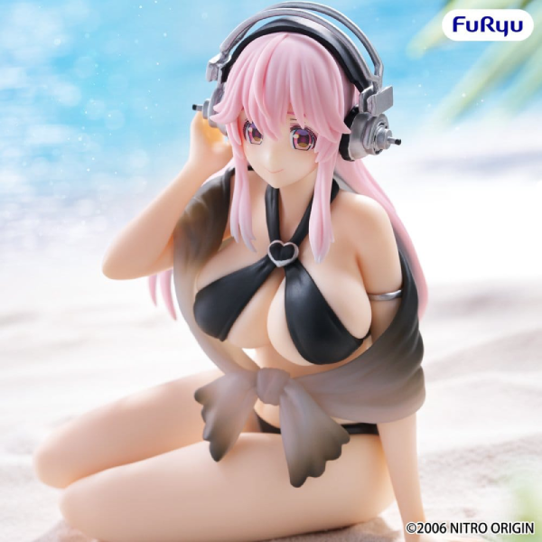 Figur - Super Sonico - Noodle Stopper Figure - Super Sonico Swimsuit (Black Color Ver.)