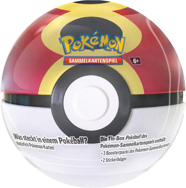 Pokemon Poke Ball Tin rot/gelb/schwarz/weiß - Wiederball (2025) deutsch