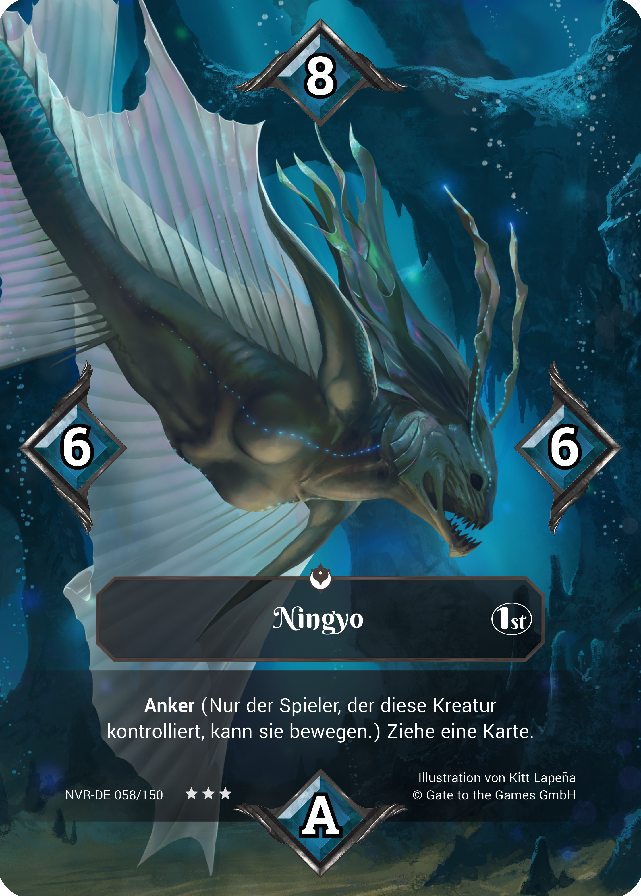 Ningyo 058/150 Legendary Ornament Foil - Alpha 1. Edition DE