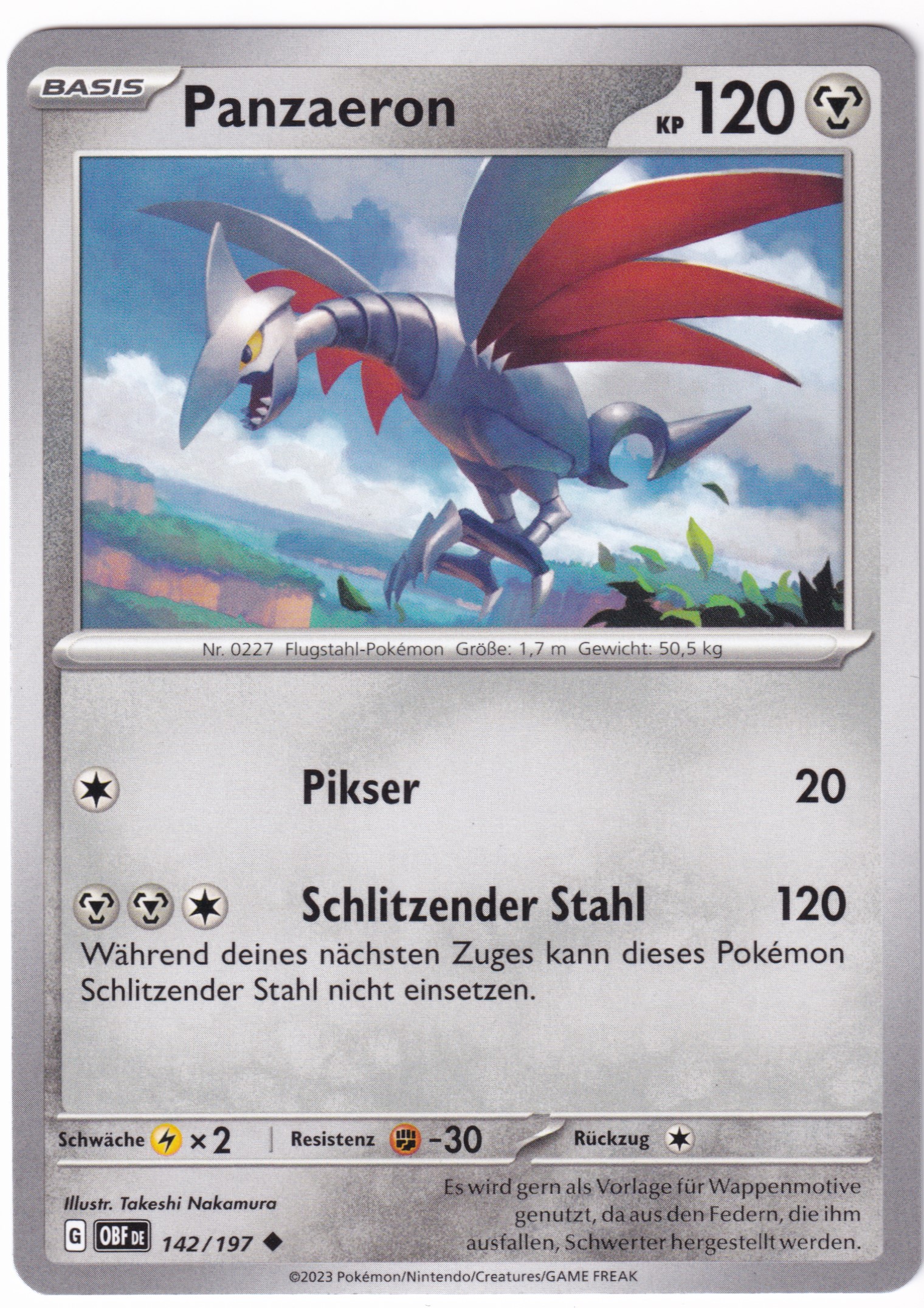 Panzaeron 142/197 Uncommon - Obsidian Flammen Deutsch