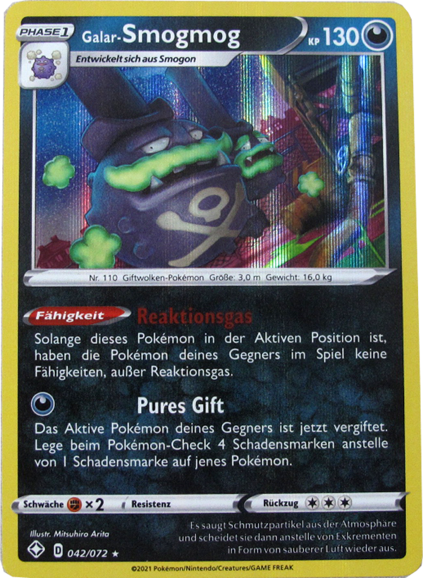 GLSS-042/072 Galar-Smogmog Holo Rare Deutsch