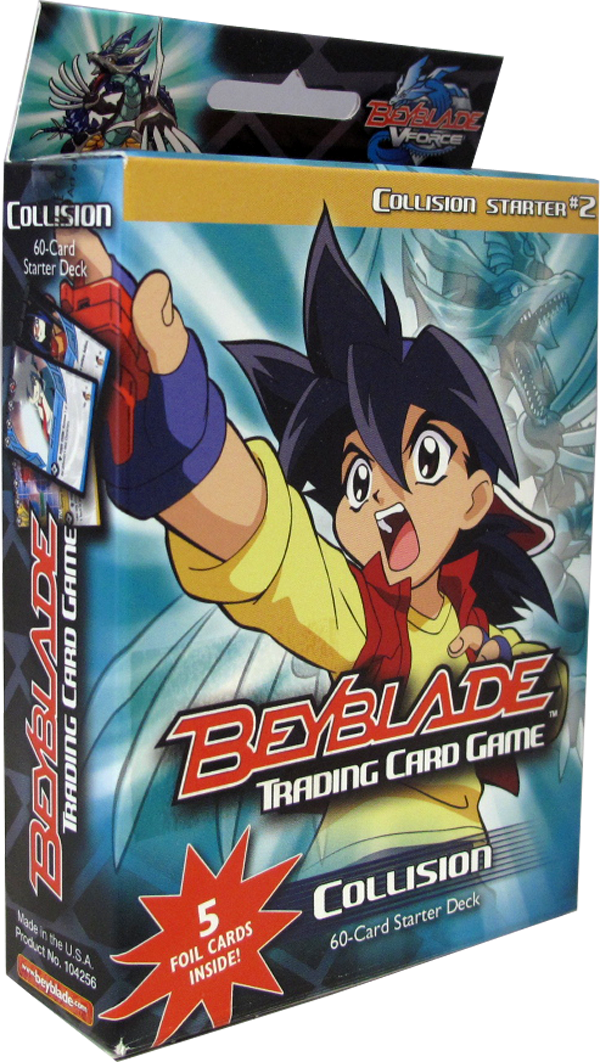 Beyblade Trading Card Game Collision Starter 2 Booster englisch
