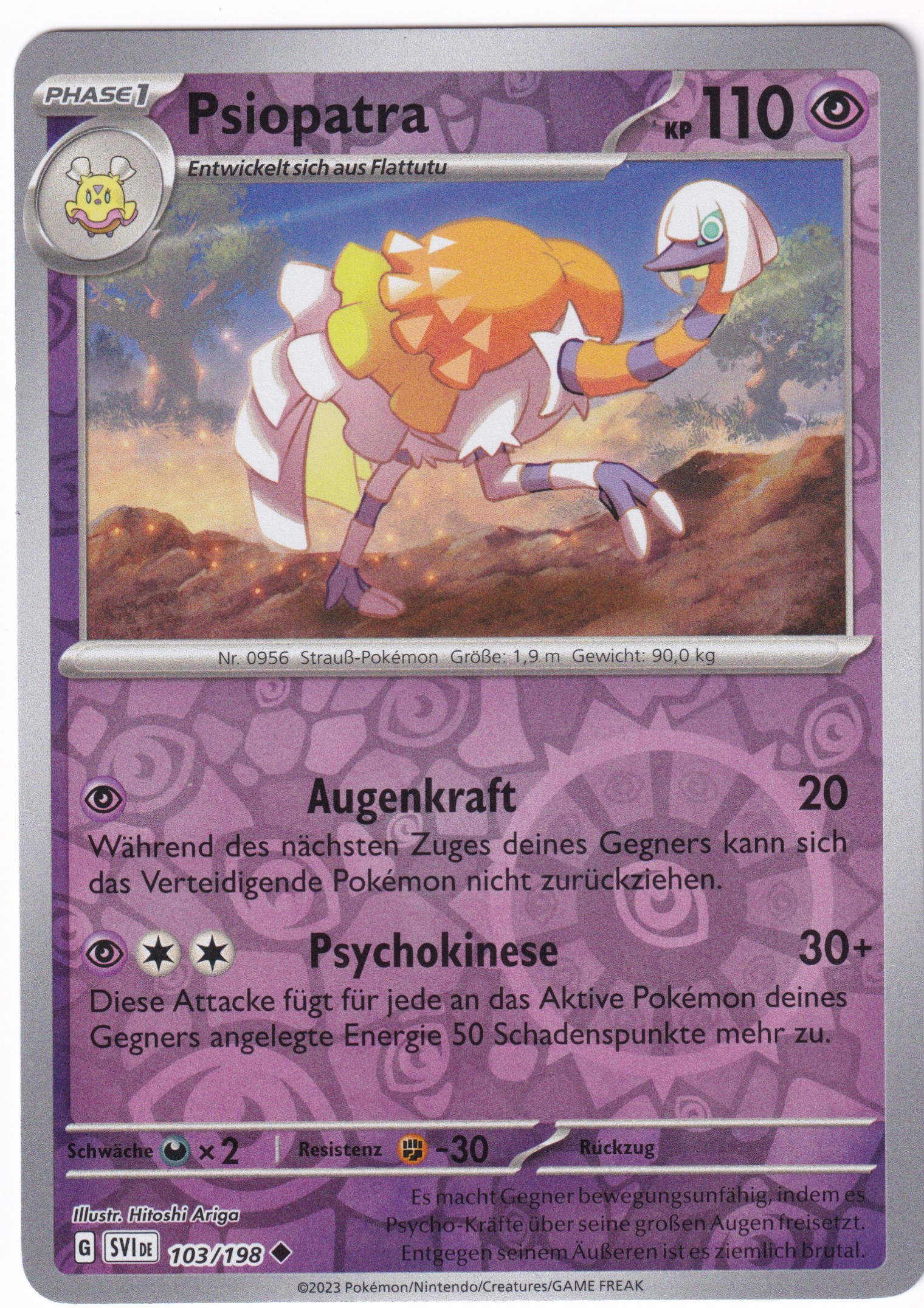 Psiopatra 103/198 Uncommon Reverse Holo  - Karmesin & Purpur Deutsch