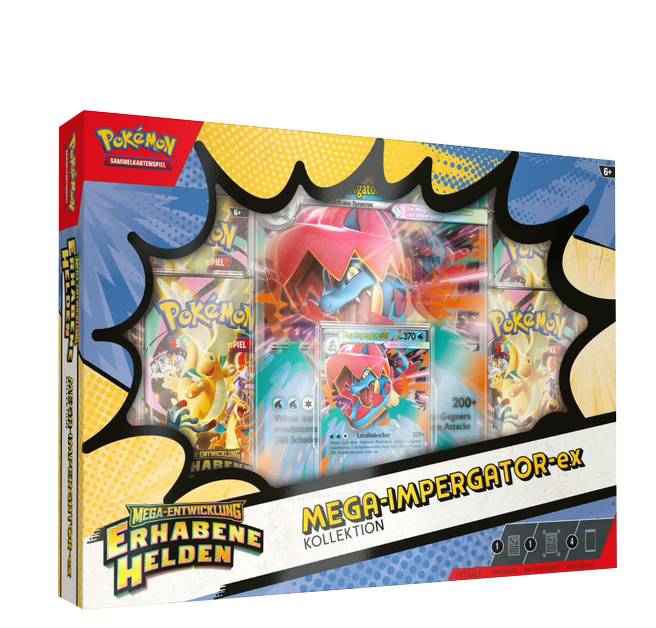 Pokemon Mega-Entwicklung Erhabene Helden Mega-Impergator-EX Kollektion deutsch
