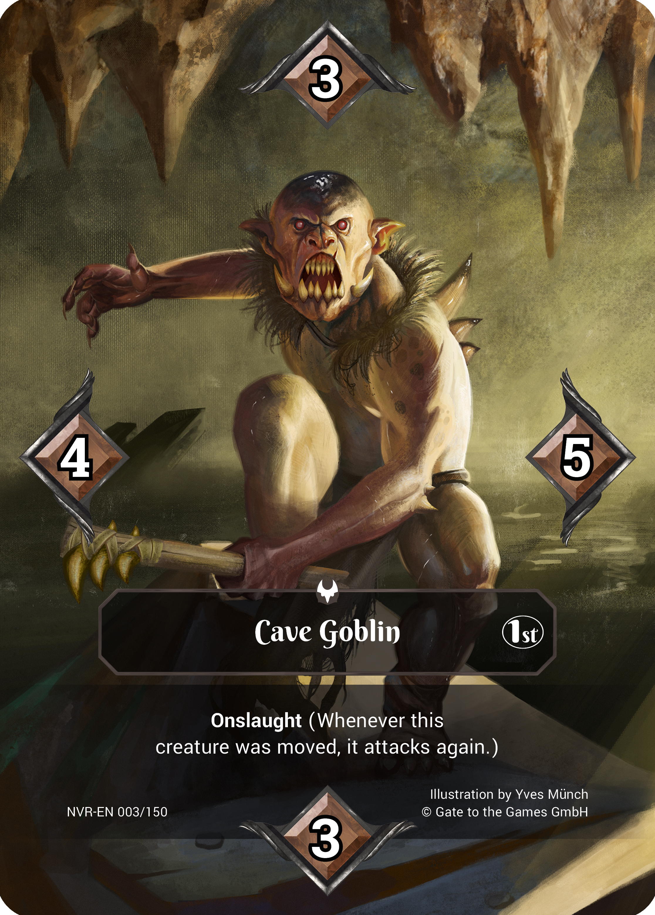 Cave Goblin 003/150 Common Parallel Foil - Alpha 1. Edition EN