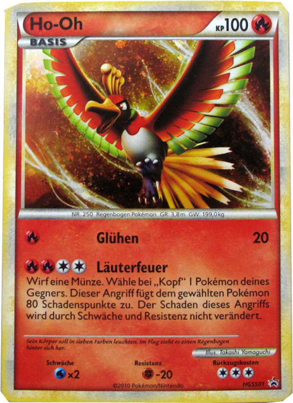 Pokemon HGSS01 Basis Ho-Oh Promo deutsch