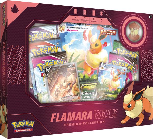 Pokemon Flamara-VMAX Premium Kollektion deutsch