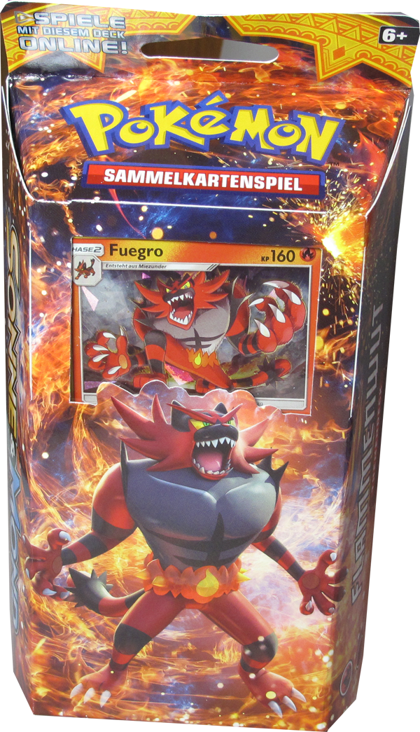 Pokemon Sonne & Mond Themendeck Flammenwut