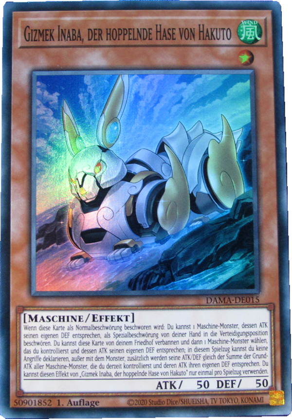 DAMA-DE015 Gizmek Inaba, der Hoppelnde Hase von Hakuto Super Rare deutsch