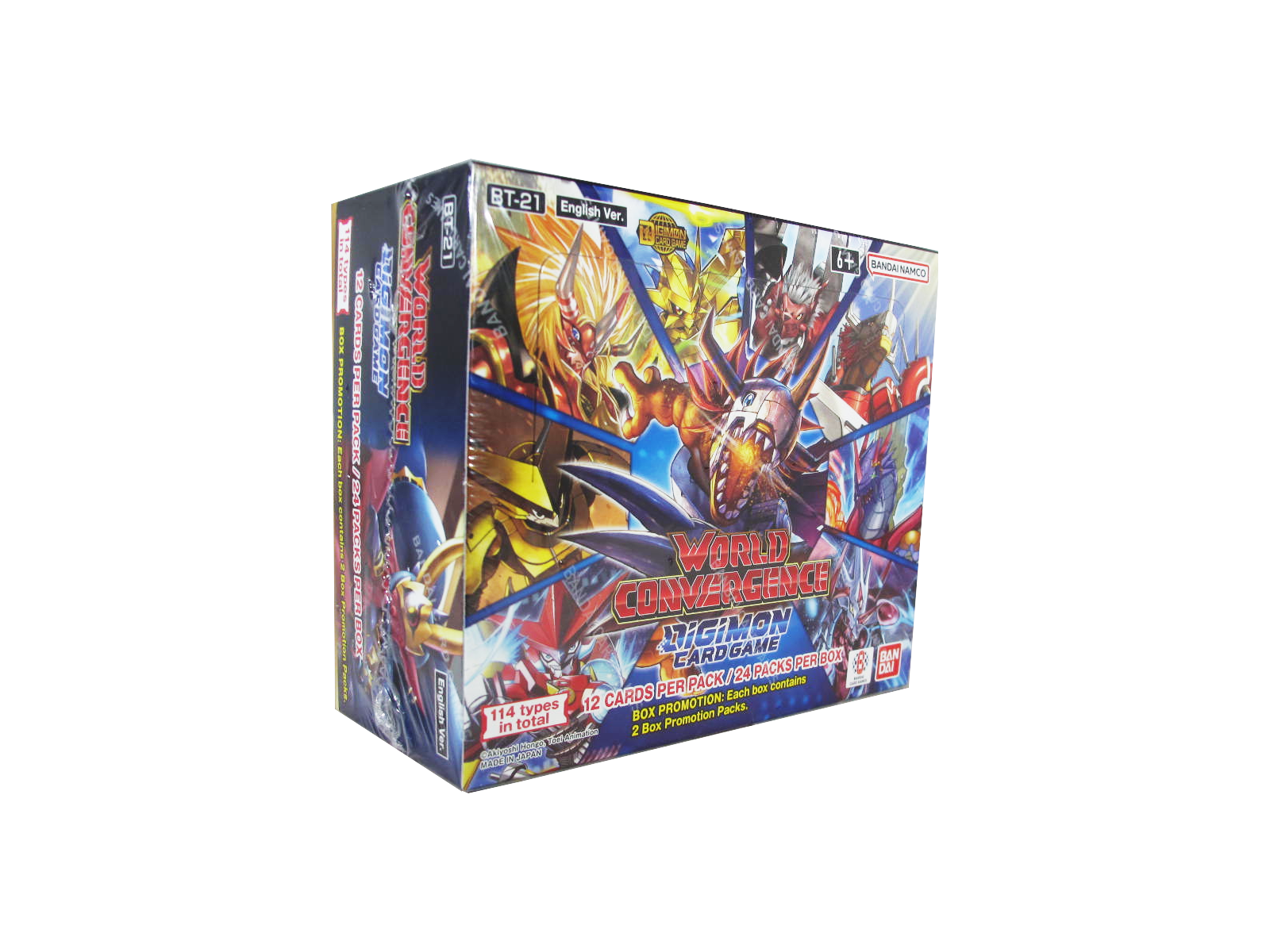 Digimon Card Game Booster Display World Convergence BT21 englisch