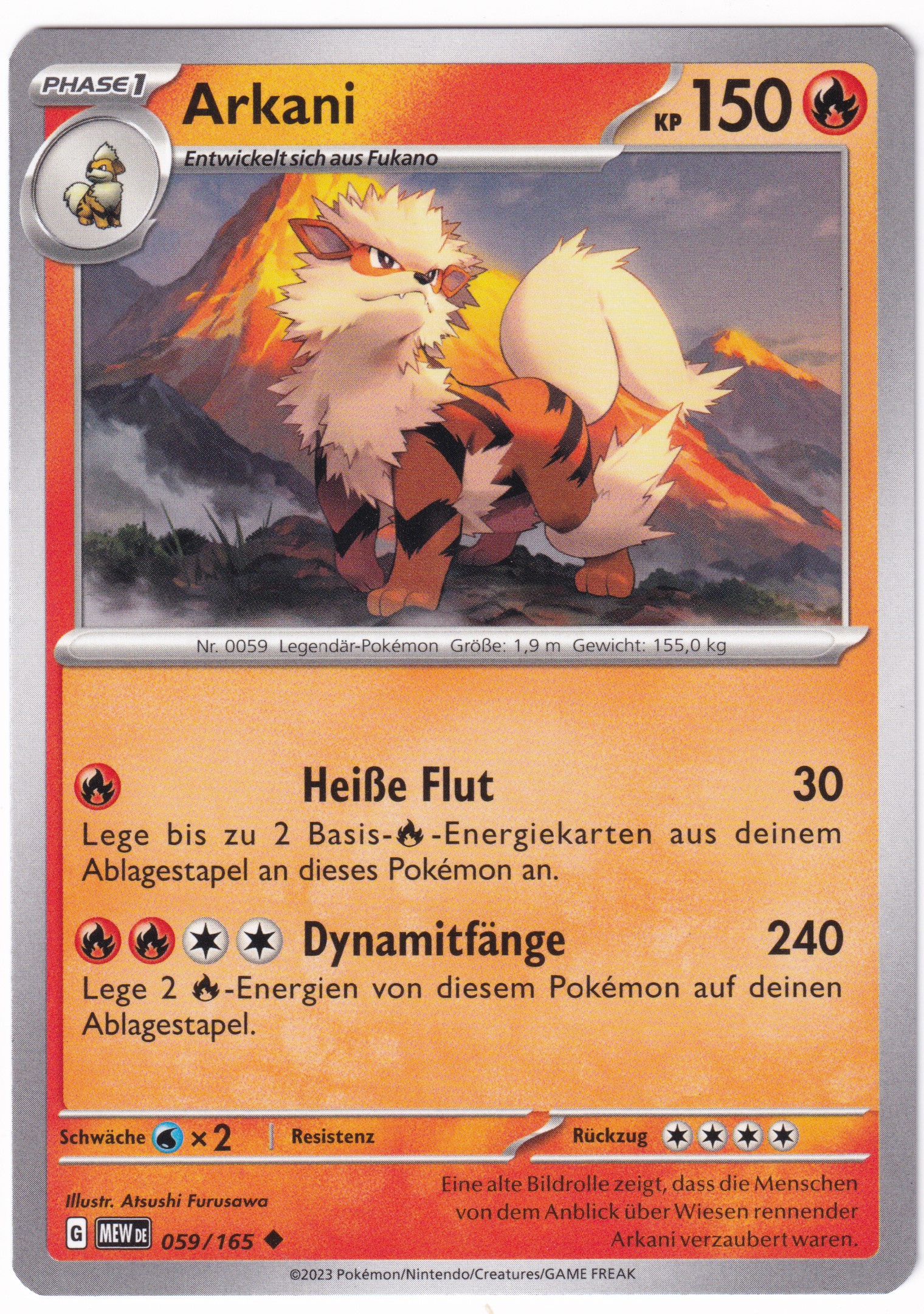 Arkani 059/165 Uncommon - Karmesin & Purpur - 151 Deutsch