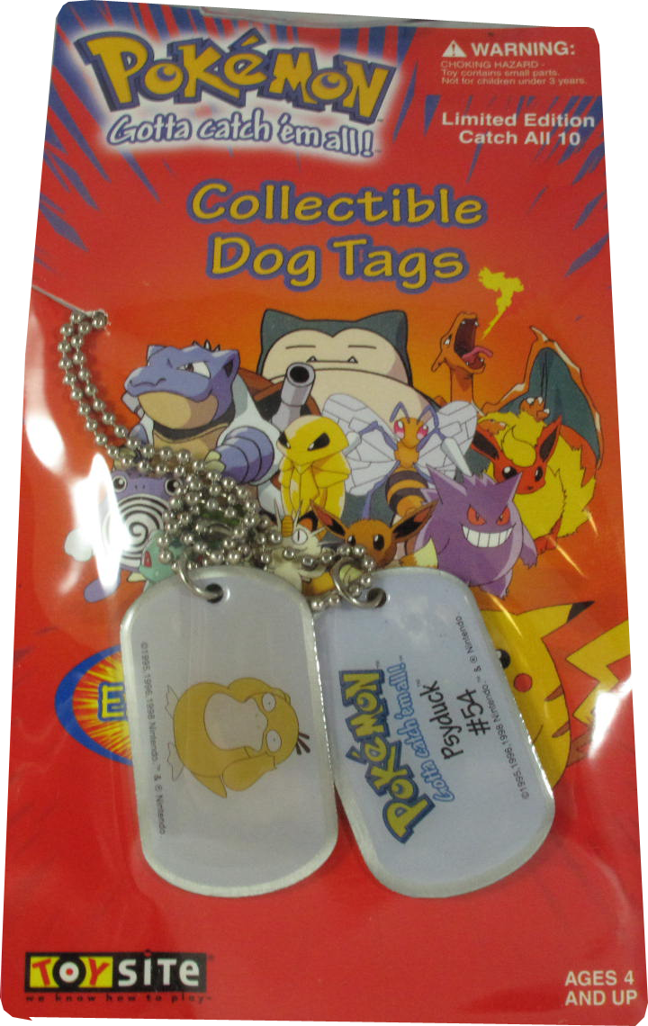 Pokemon Dog Tag Psyduck #54