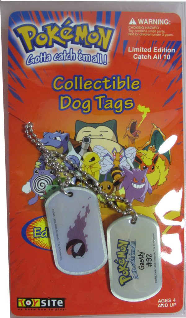 Pokemon Dog Tag Gastly #92