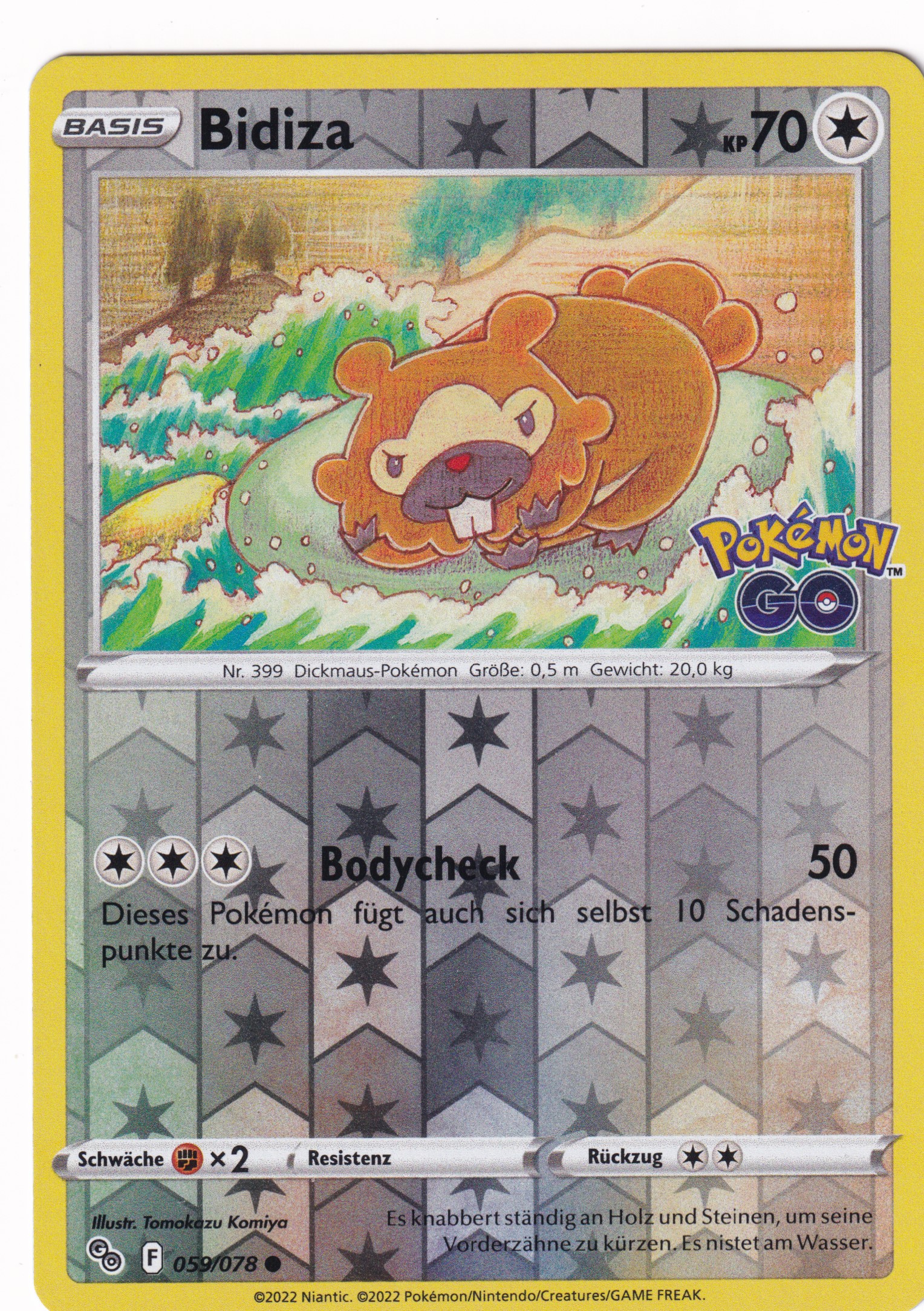 Bidiza 059 /78 Common Reverse Holo - Pokemon Go Deutsch