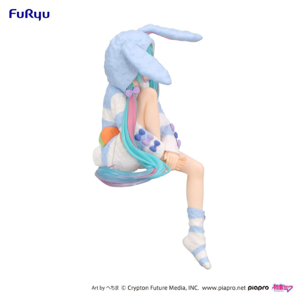 Figur - Hatsune Miku - Noodle Stopper Figure - Rabbit Ear Hood Pajama (Blue Color Ver.)