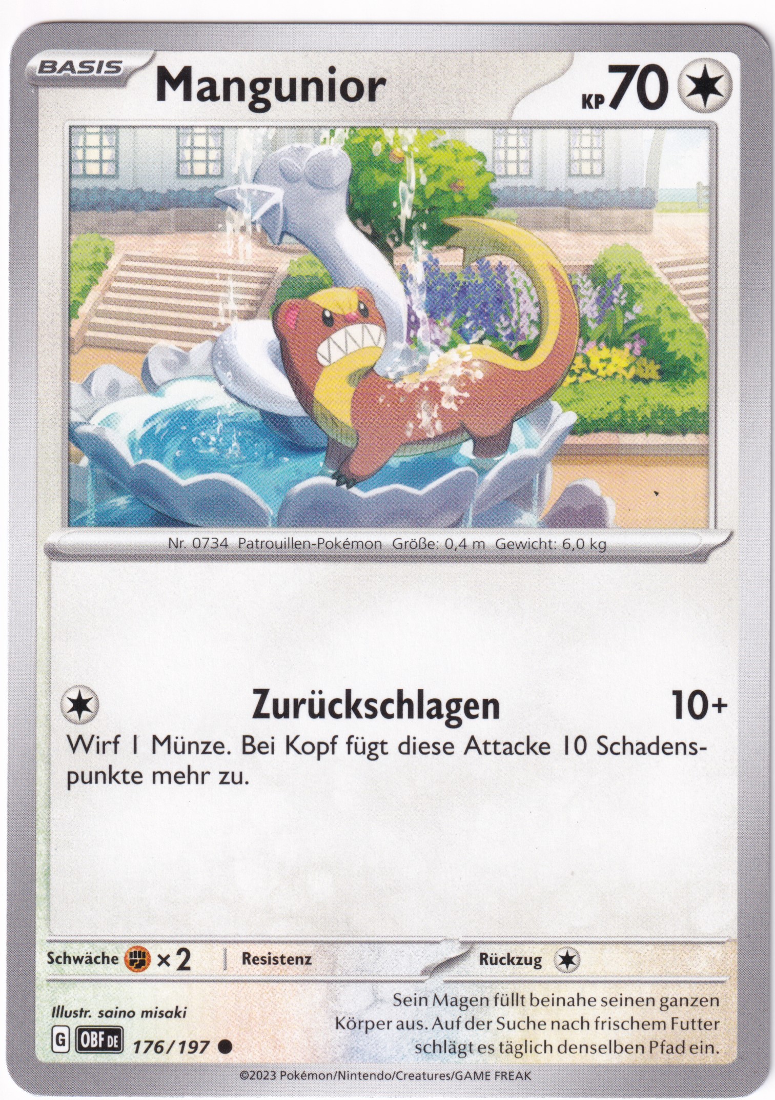 Mangunior 176/197 Common - Obsidian Flammen Deutsch