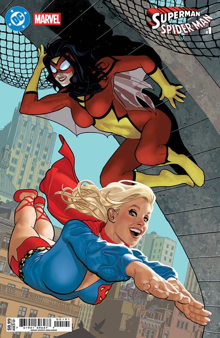 DC MARVEL SUPERMAN SPIDER-MAN #1 CVR I ADAM HUGHES CARD STOCK VAR