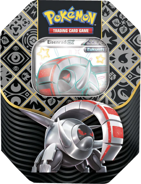 Pokemon Karmesin & Purpur Paldeas Schicksale Eisenrad-EX Tin deutsch