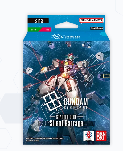 Gundam Card Game Starter Deck ST13 Silent Barrage englisch