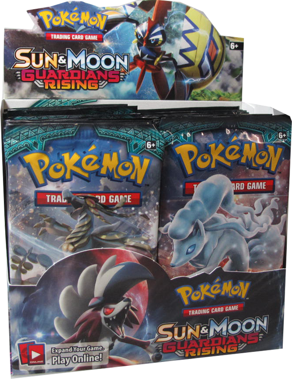 Pokemon Sun & Moon Guardians Rising Booster Display englisch
