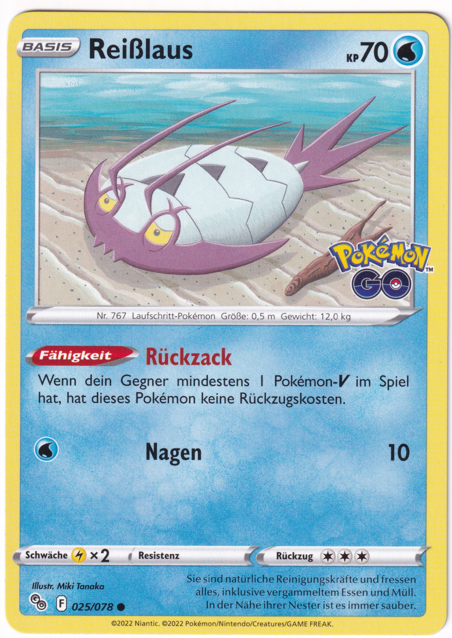 Reißlaus 025 /78 Common - Pokemon Go Deutsch