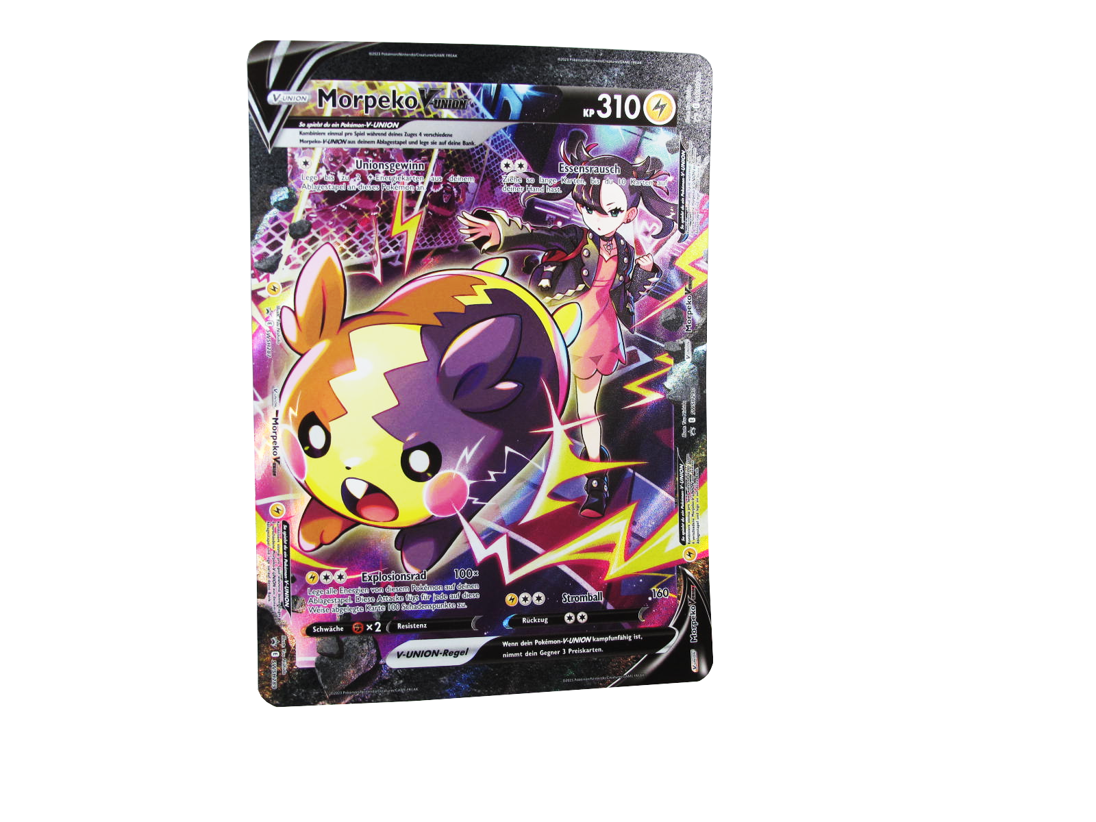 Pokemon Black Star Promo SWSH289 Morpeko V-union Oversize deutsch