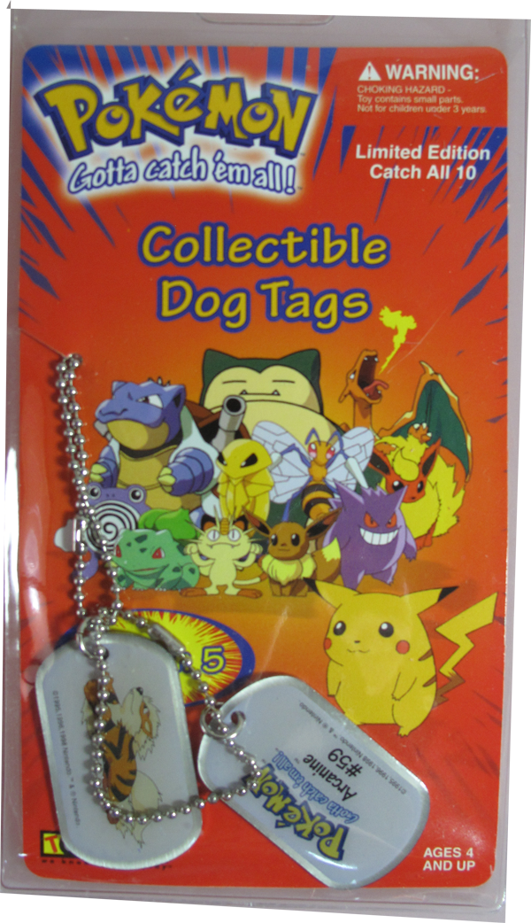 Pokemon Dog Tag Arcanine #59