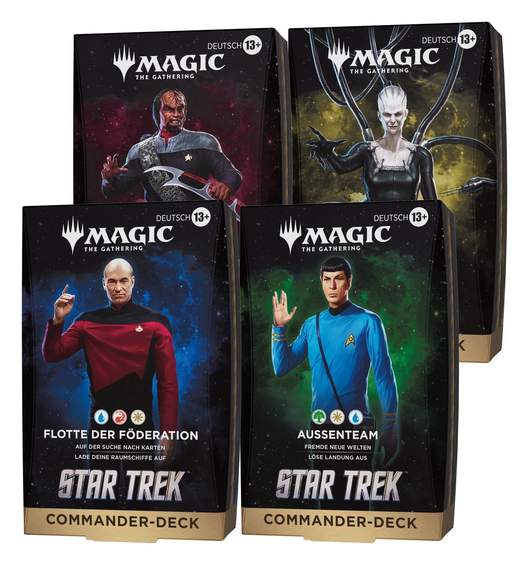 Magic Star Trek 4er Set Commander Deck deutsch