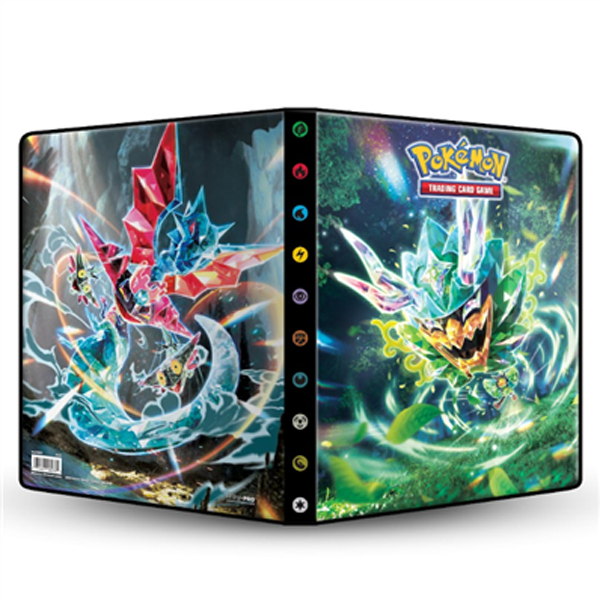Ultra Pro Pokemon 9-Pocket Portfolio - Karmesin & Purpur - Maskerade im Zwielicht (Stock #16076)