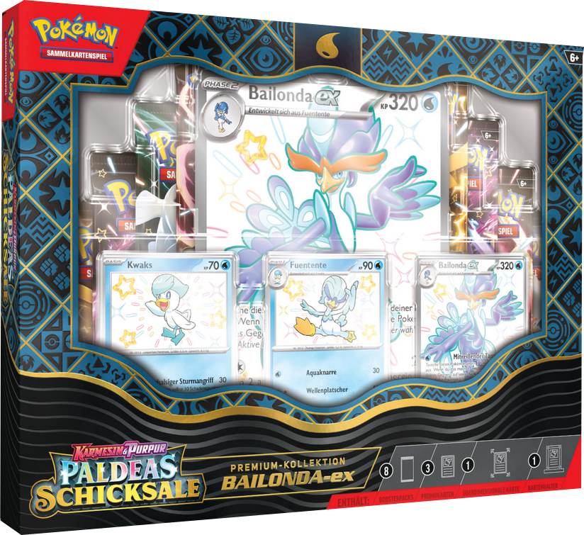 Pokemon Karmesin & Purpur Paldeas Schicksale Premium-Kollektion Bailonda-EX Box deutsch