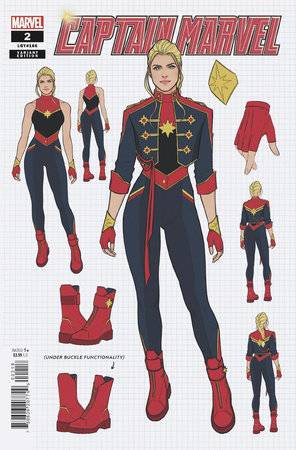 CAPTAIN MARVEL (2023) #2 - 1:10 JEN BARTEL DESIGN VAR