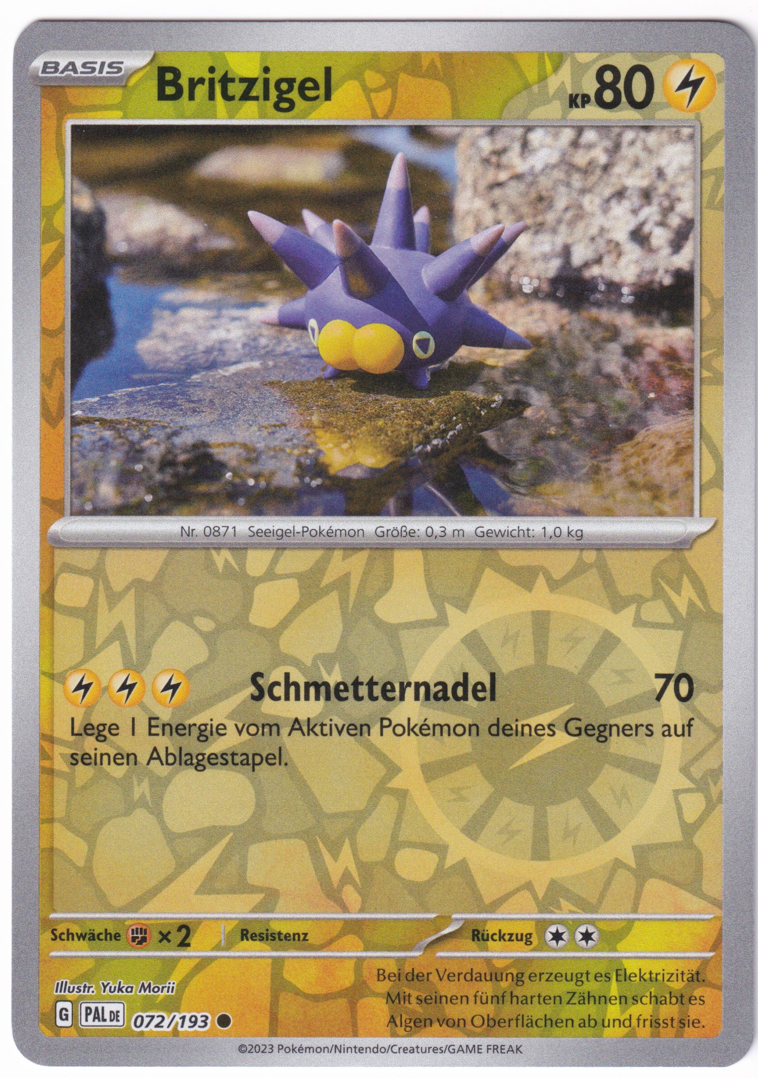 Britzigel 072/193 Common Reverse Holo - Entwicklungen in Paldea Deutsch