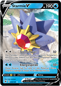 Starmie-V 030/189 Full Art - Astralglanz Deutsch