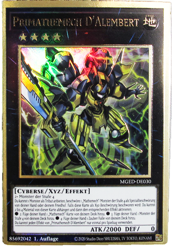 MGED-DE030 Primathemech D'Alembert Premium Gold Rare deutsch