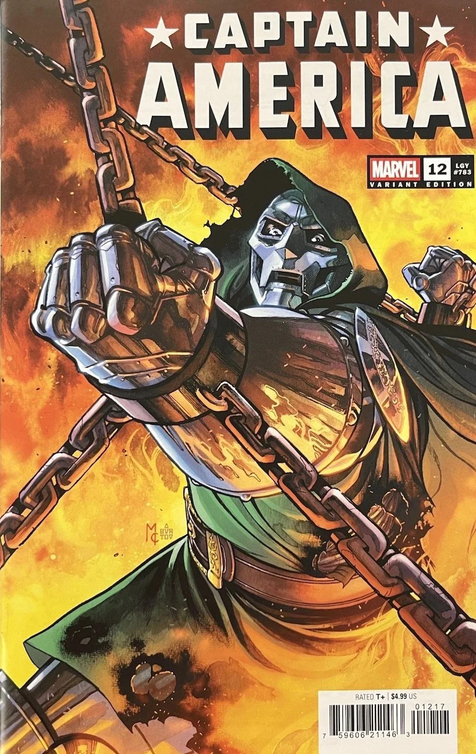 CAPTAIN AMERICA (2025) #12 INCV 1:25 MARTIN COCCOLO VARIANT [ARM]