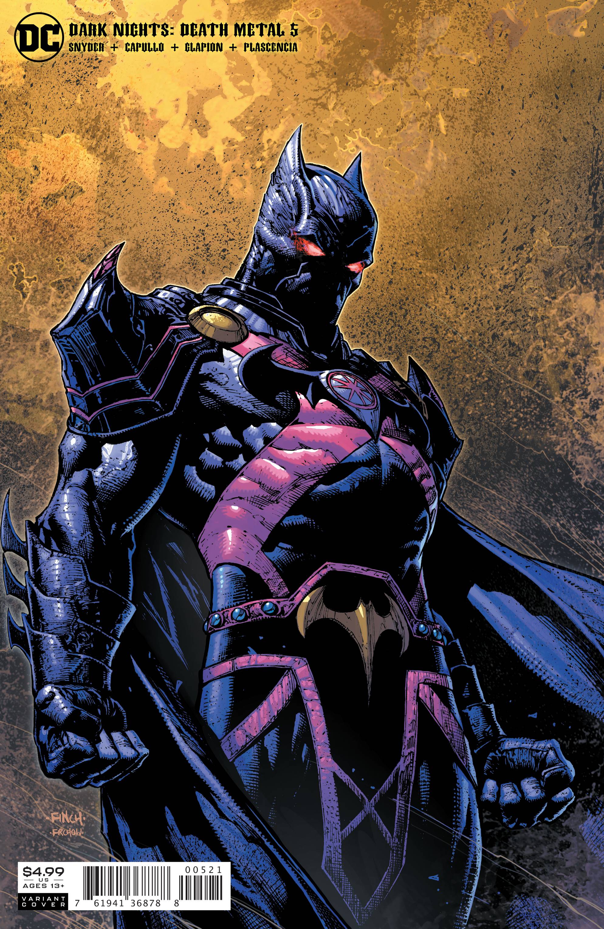 Dark Nights Death Metal #5 DAVID FINCH VAR