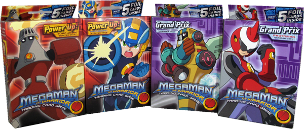 MegaMan NT Warrior Power Up! & Grand Prix 4er Starter Deck Set englisch