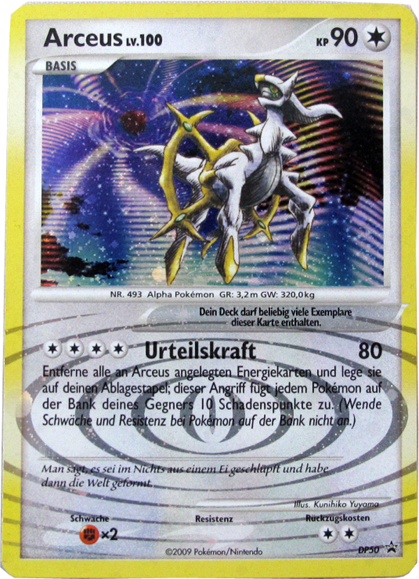 Pokemon Arceus Lv.100 DP Black Star Promo deutsch