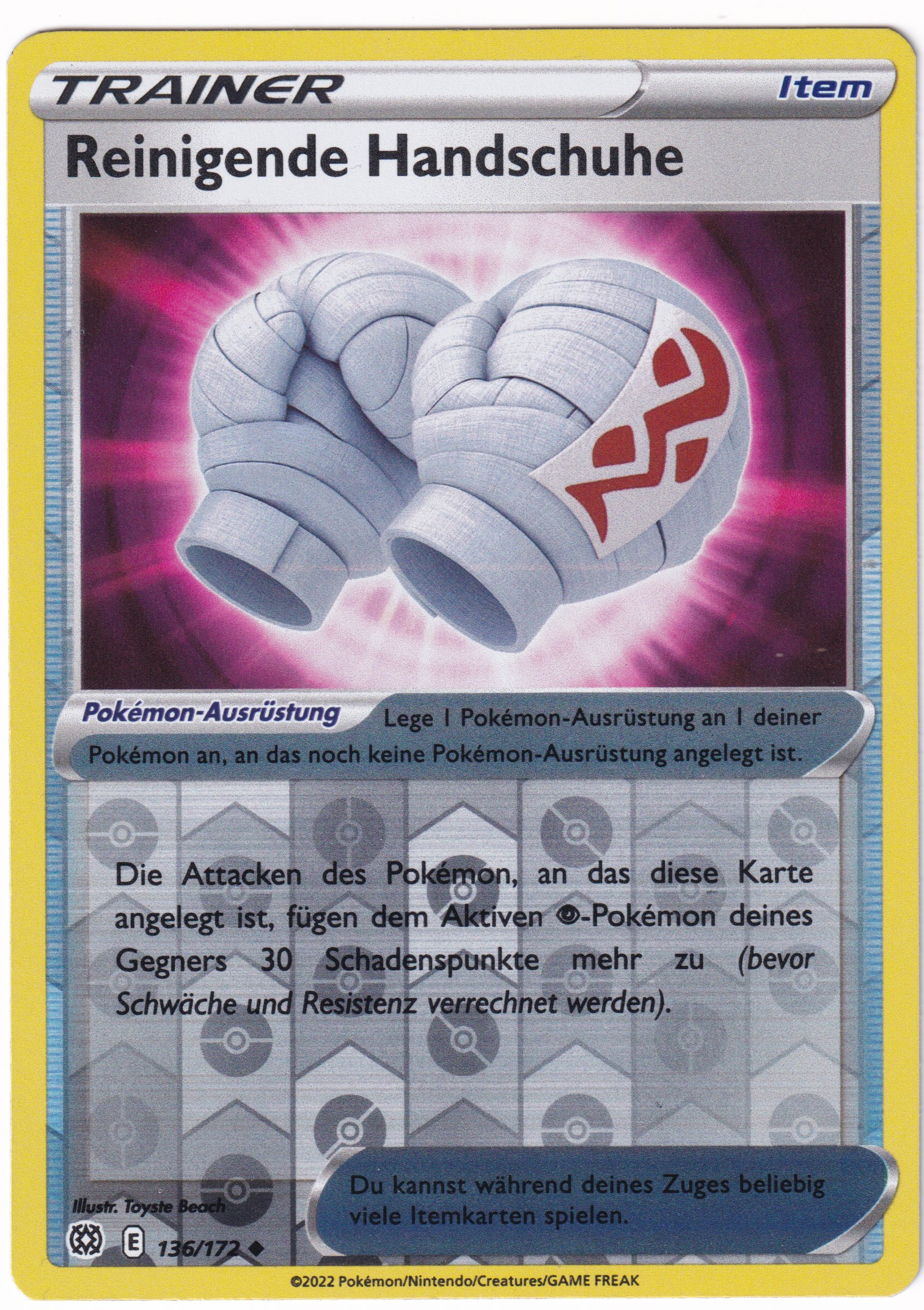 Reinigende Handschuhe 136/172 Uncommon Reverse Holo - Strahlende Sterne Deutsch