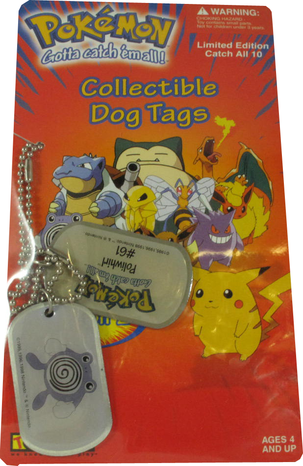 Pokemon Dog Tag Poliwhirl #61
